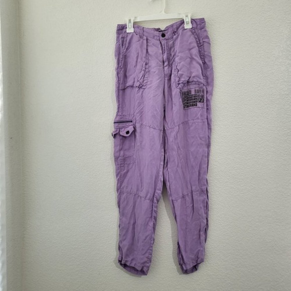 LF The Brand Women's  High Rise Cargo Pants‎ in Lavender